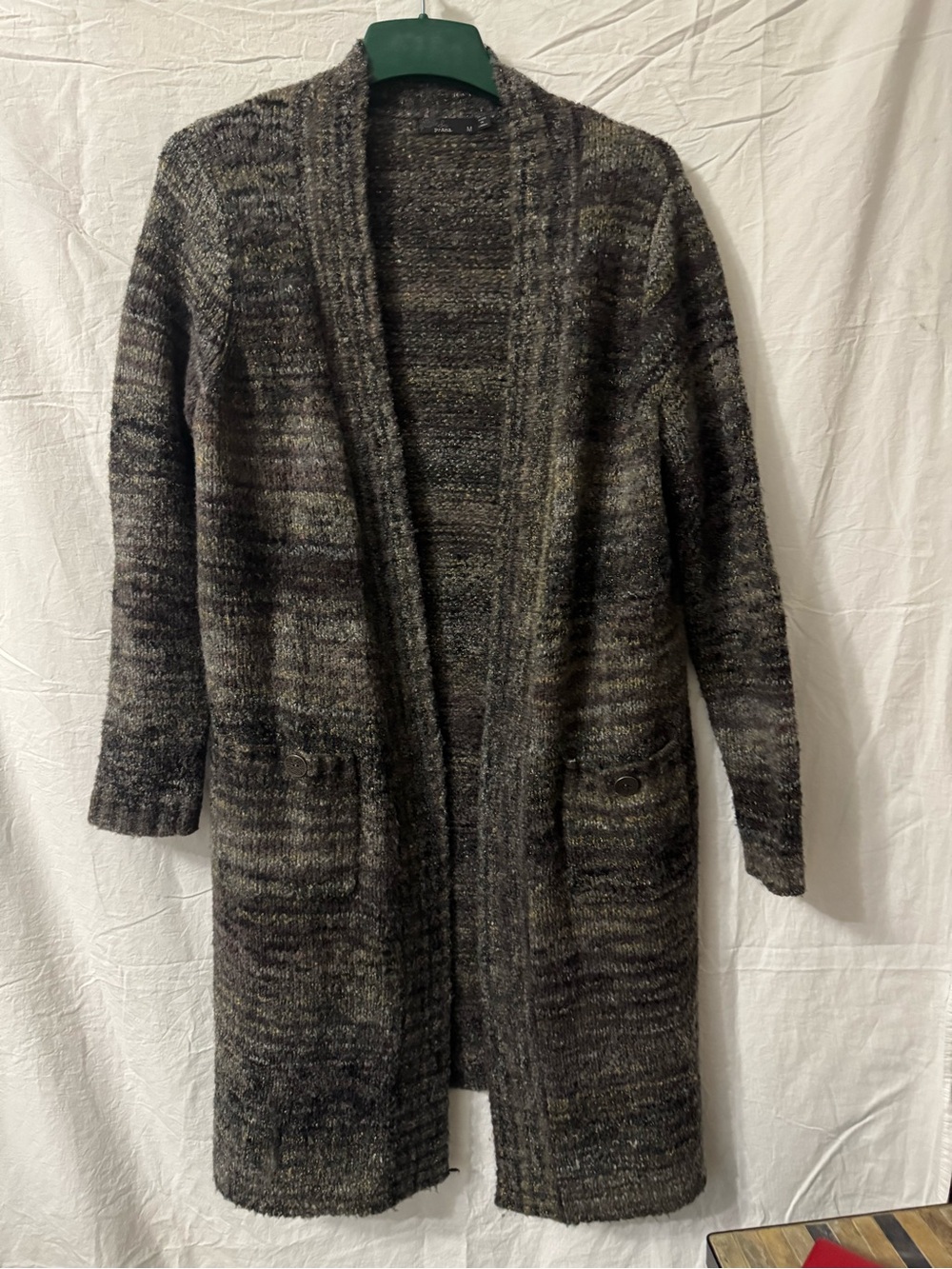 Prana Multicolor Speckled Knit Sweater